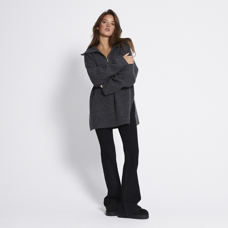 Half-zip knit sweater "Half Zip Sweater"